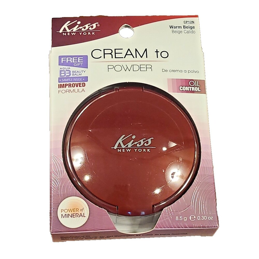 CP12N WARM BEIGE Kiss Cream to Powder Foundation Oil Control 8.5 g / .30 oz